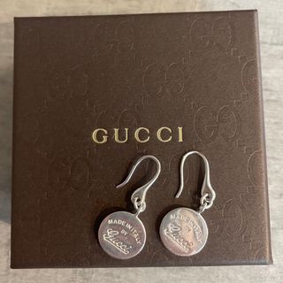 グッチ(Gucci)のGUCCI  シルバー コイン フック ピアス(ピアス)