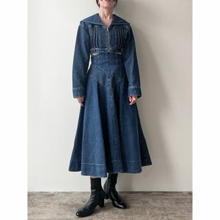 FETICO SAILOR COLLAR DENIM JACKET 23ssの通販 by りえ's shop|ラクマ