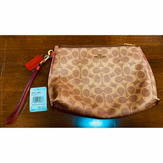 コーチ(COACH)の新品 未使用 COACH コーチ クラッチバック セカンドバッグ のり染み有り(セカンドバッグ/クラッチバッグ)