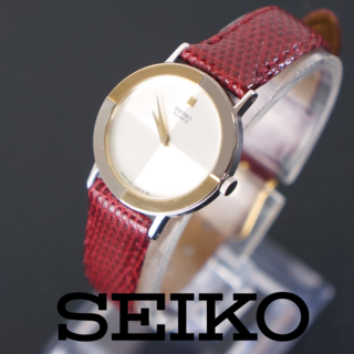 セイコー(SEIKO)の【稼働美品】SEIKO Socie 　レディース腕時計　新品ベルト　電池交換済(腕時計)