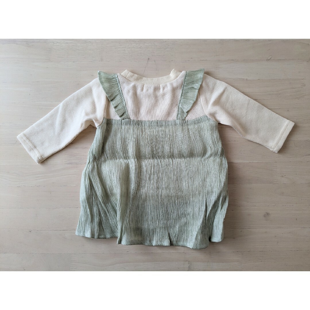 SLAP SLIP(スラップスリップ)のロンT　キャミソール付　80 キッズ/ベビー/マタニティのベビー服(~85cm)(Ｔシャツ)の商品写真