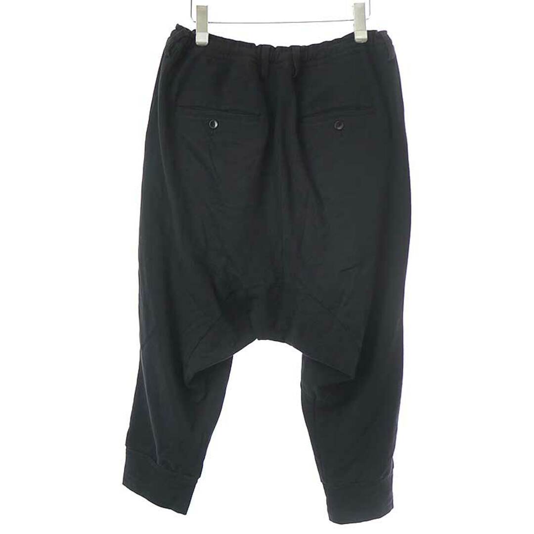 Ground Y グラウンド ワイ 21SS DEPTH SARROUEL SWEAT PANTS スウェットサルエルパンツ ブラック 1