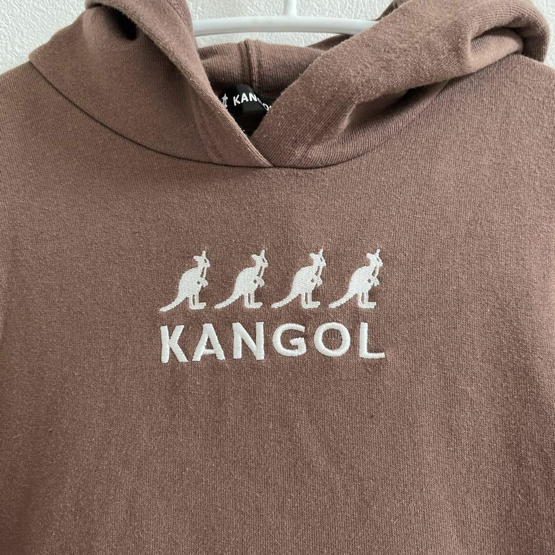 KANGOL(カンゴール)のKANGOL KIDS カンゴール パーカー ワンピース 刺繍ロゴ 130cm キッズ/ベビー/マタニティのキッズ服女の子用(90cm~)(ワンピース)の商品写真