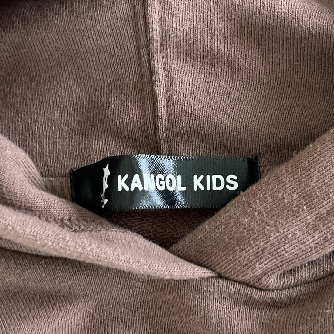 KANGOL(カンゴール)のKANGOL KIDS カンゴール パーカー ワンピース 刺繍ロゴ 130cm キッズ/ベビー/マタニティのキッズ服女の子用(90cm~)(ワンピース)の商品写真