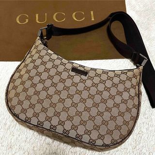 Gucci - ✨美品✨ グッチ ショルダーバッグ GGキャンバス×レザー