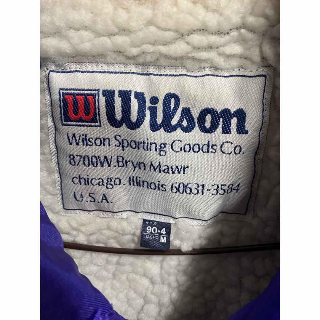 wilson(ウィルソン)のレア Wilson ナイロンジャケット パープル ヴィンテージ メンズのジャケット/アウター(ナイロンジャケット)の商品写真