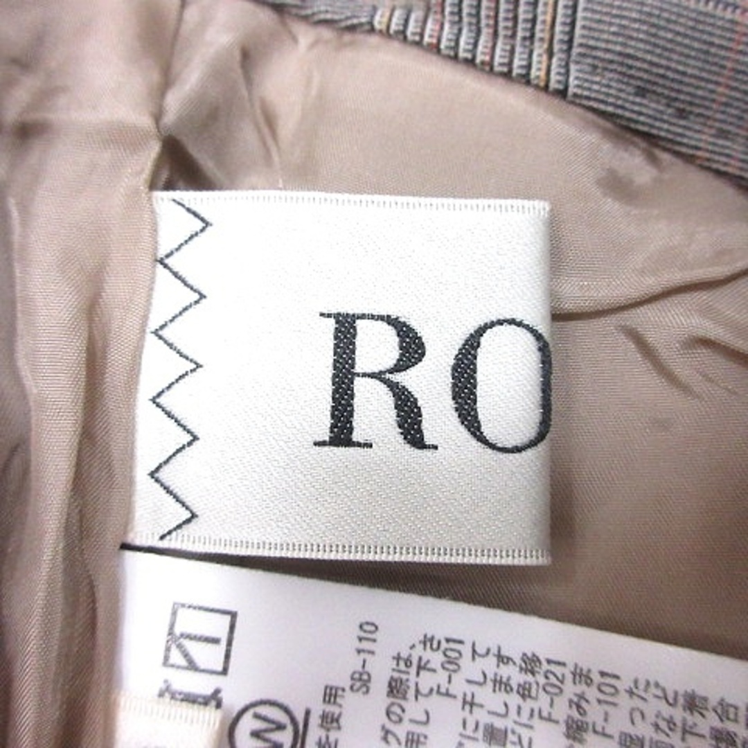 ROPE’(ロペ)のロペ ROPE ストレートパンツ スラックス グレンチェック 36 グレー レディースのパンツ(その他)の商品写真