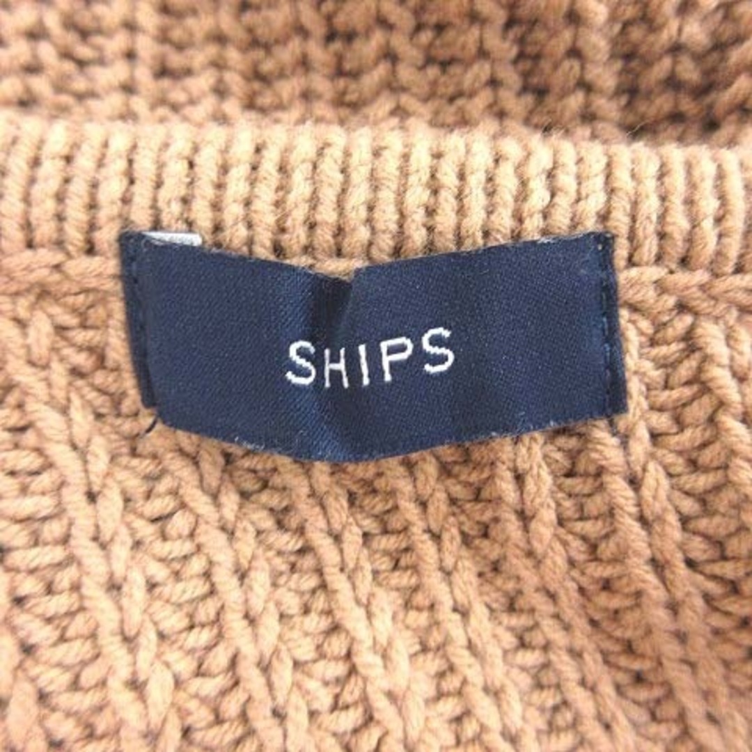SHIPS(シップス)のシップス リブニット セーター 長袖 ドロップショルダー ONE ベージュ レディースのトップス(ニット/セーター)の商品写真