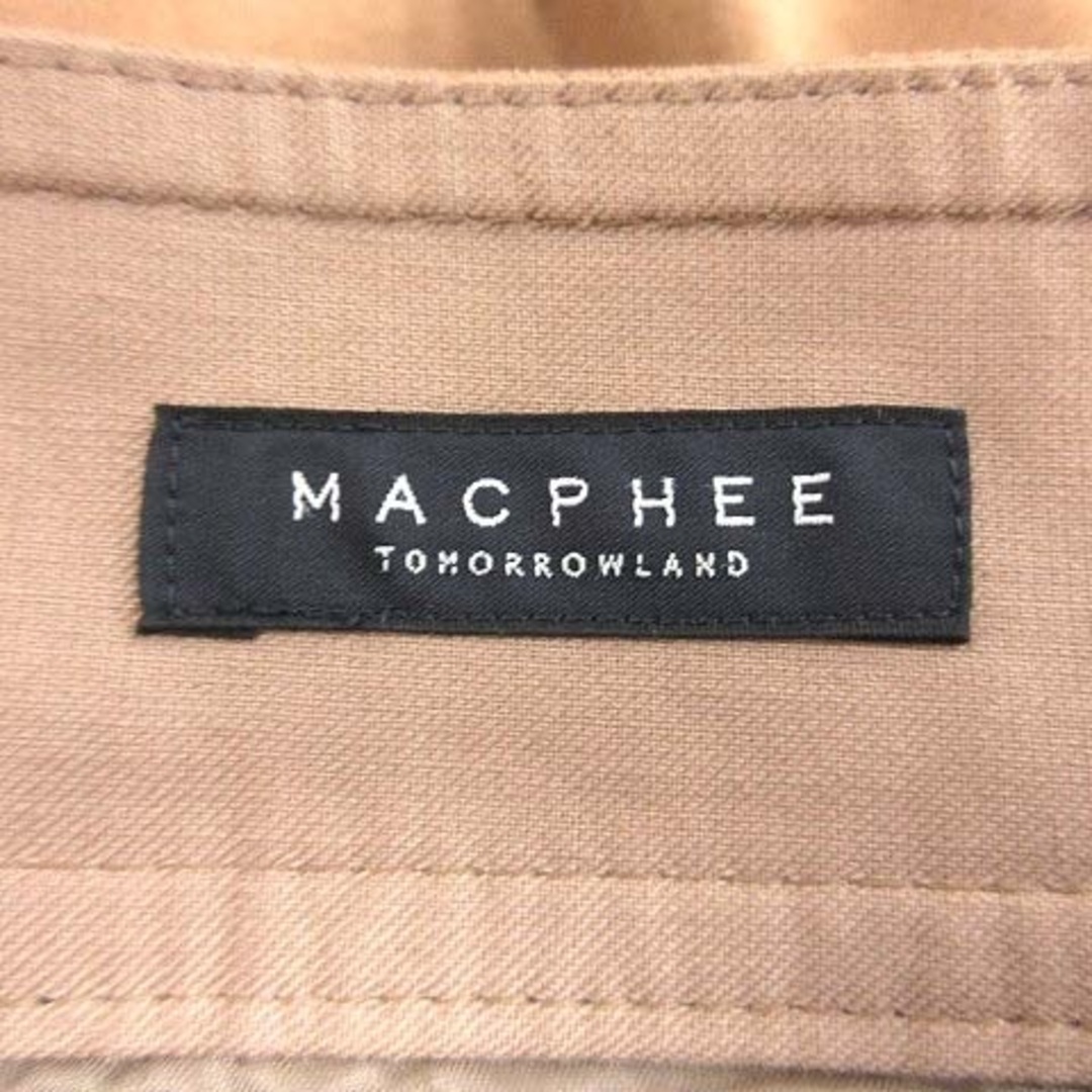 MACPHEE(マカフィー)のマカフィー トゥモローランド 台形スカート ひざ丈 フェイクスエード 34 茶 レディースのスカート(ひざ丈スカート)の商品写真