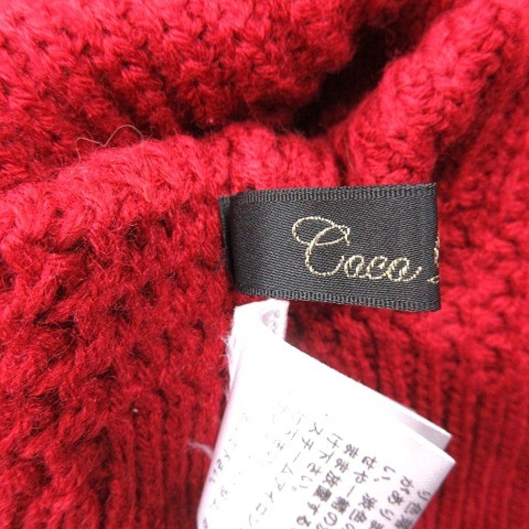COCO DEAL(ココディール)のココディール ニットセーター タートルネック 長袖 2 赤 レッド /AU レディースのトップス(ニット/セーター)の商品写真