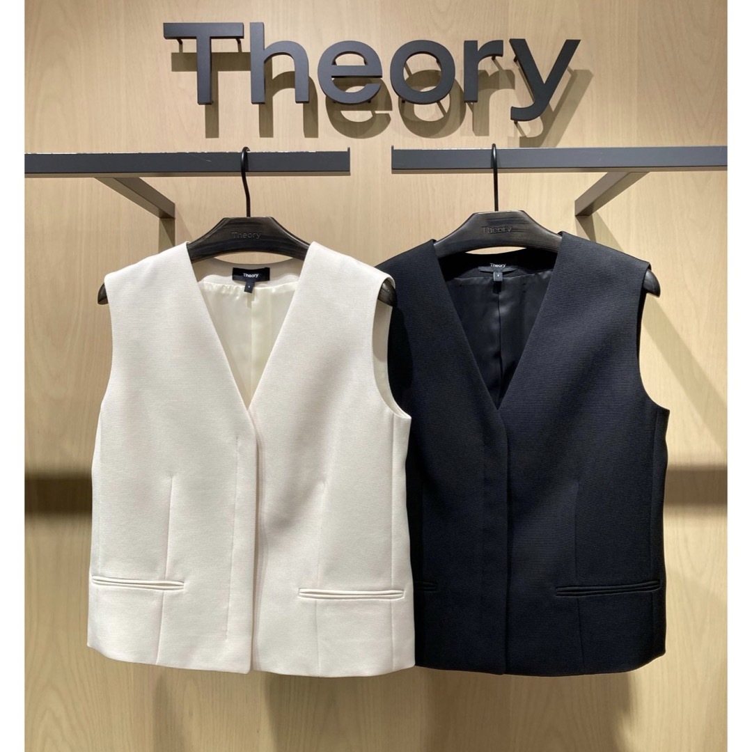 Theory 23ss ノーカラーショートベスト