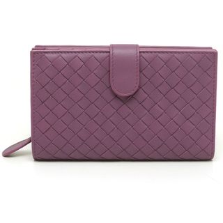 ボッテガヴェネタ(Bottega Veneta)のボッテガヴェネタ 二つ折り財布 イントレチャート パープル 紫 レディース(財布)