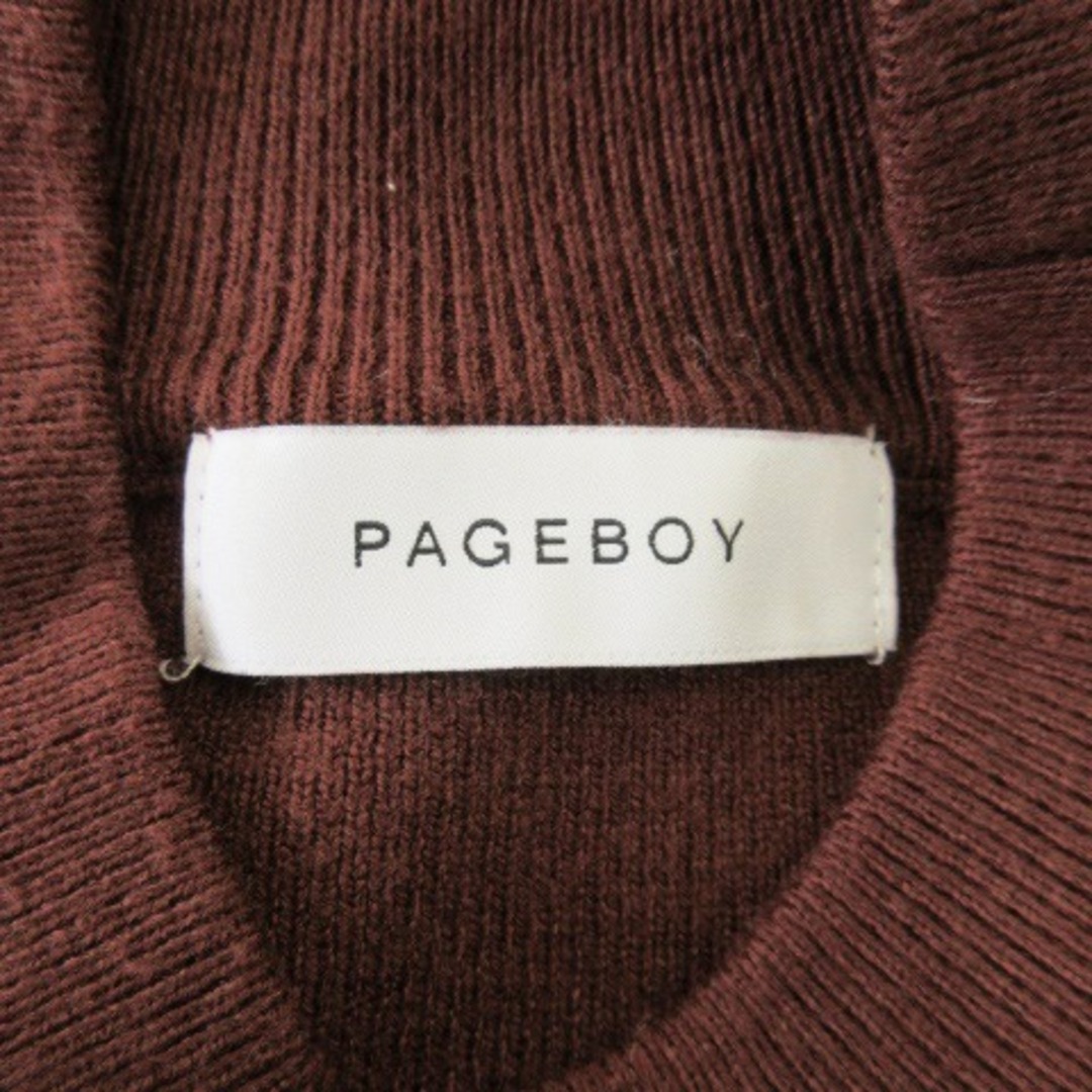 PAGEBOY(ページボーイ)のページボーイ ニット セーター 長袖 ボリューム袖 オーバーサイズ F 茶 レディースのトップス(ニット/セーター)の商品写真