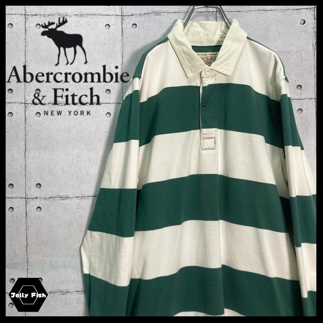 【レアカラー】90s Abercrombie & Fitch ラガーシャツ