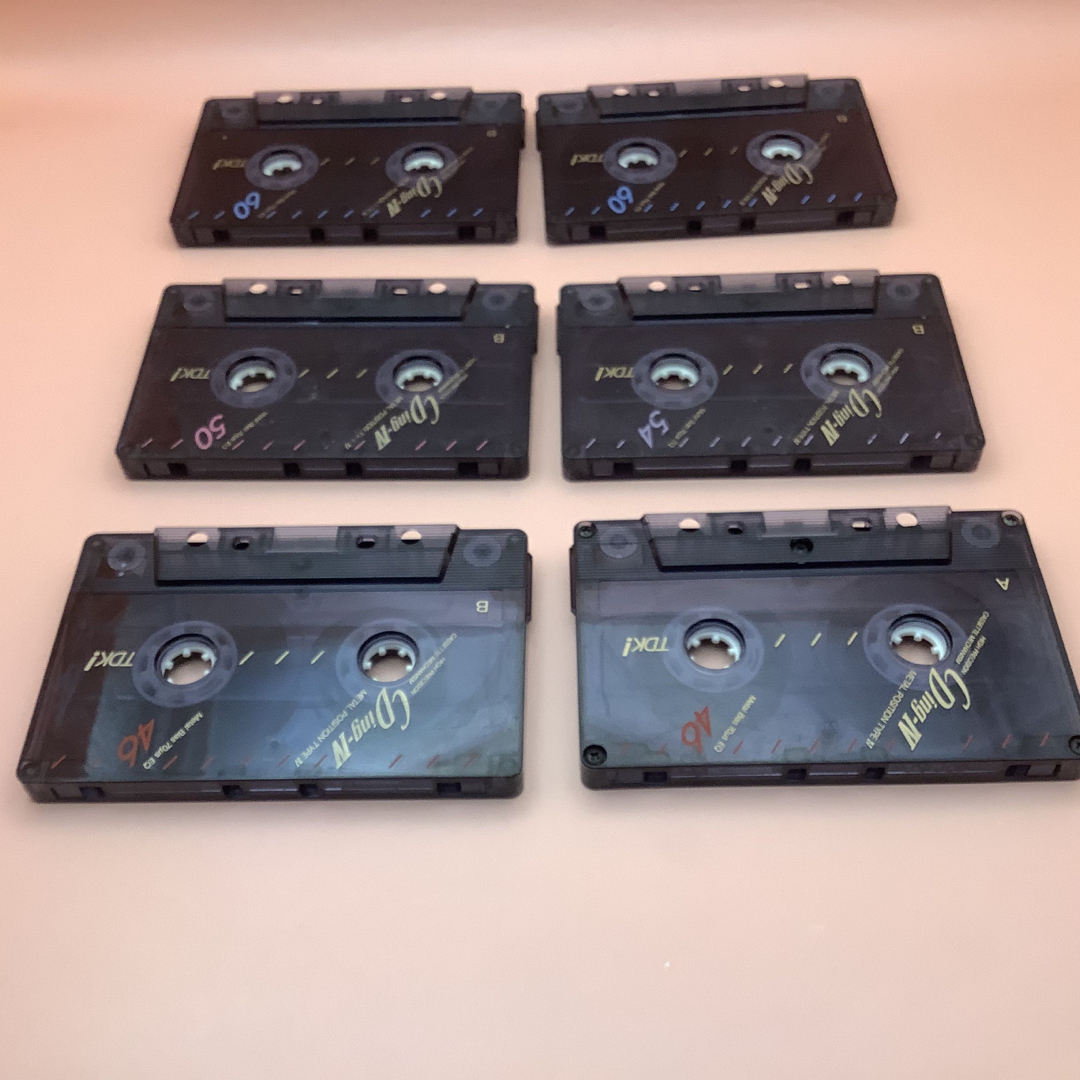 TDK - 昭和レトロ TDKメタル カセットテープ CDing-Ⅳ6本セット 使用済
