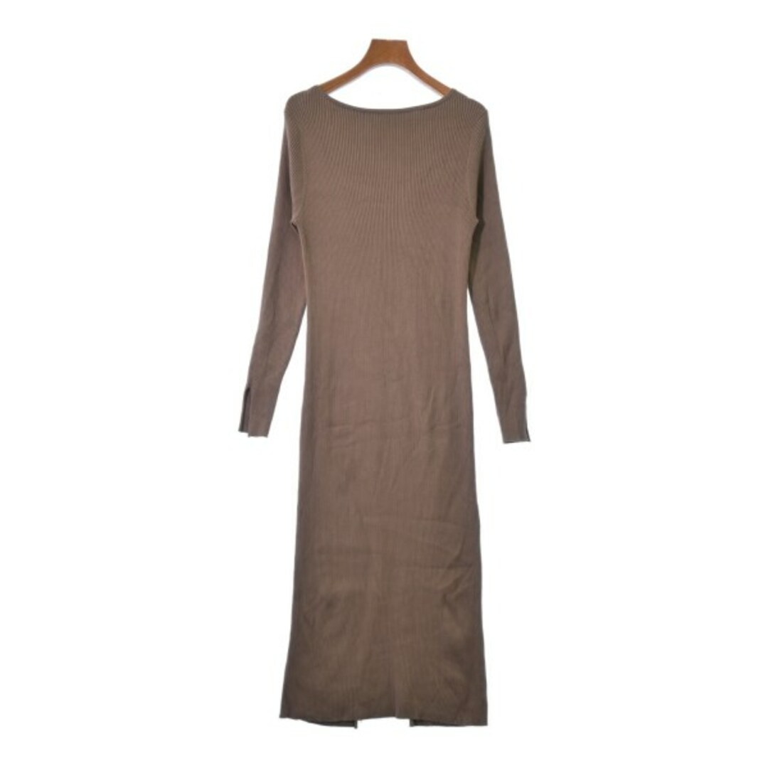 Loungedress(ラウンジドレス)のLoungedress ラウンジドレス ワンピース F 茶 【古着】【中古】 レディースのワンピース(ひざ丈ワンピース)の商品写真