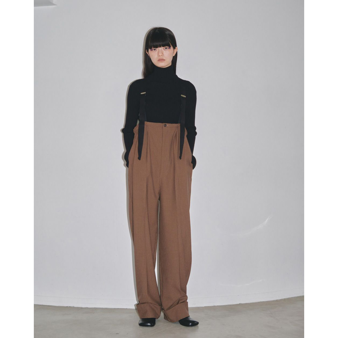 新品Suspenders Highwaist Pants ブラウン