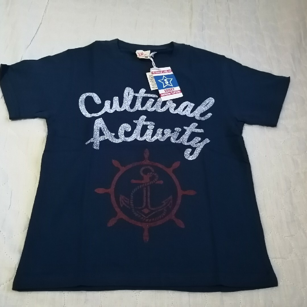 半袖Tシャツ　紺色　140cm キッズ/ベビー/マタニティのキッズ服男の子用(90cm~)(Tシャツ/カットソー)の商品写真