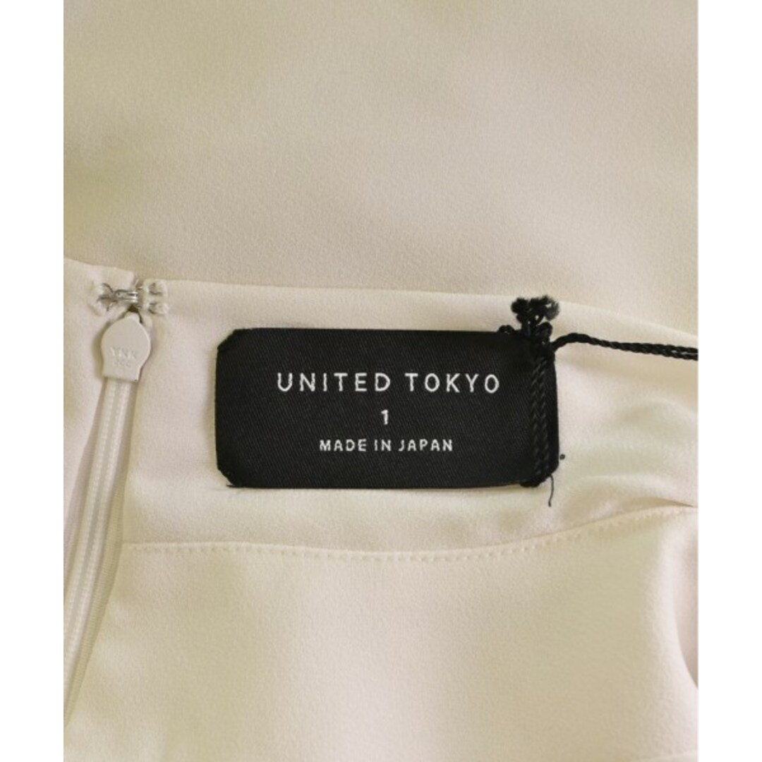 UNITED TOKYO(ユナイテッドトウキョウ)のUNITED TOKYO ユナイテッドトウキョウ ワンピース 1(S位) 白 【古着】【中古】 レディースのワンピース(ひざ丈ワンピース)の商品写真