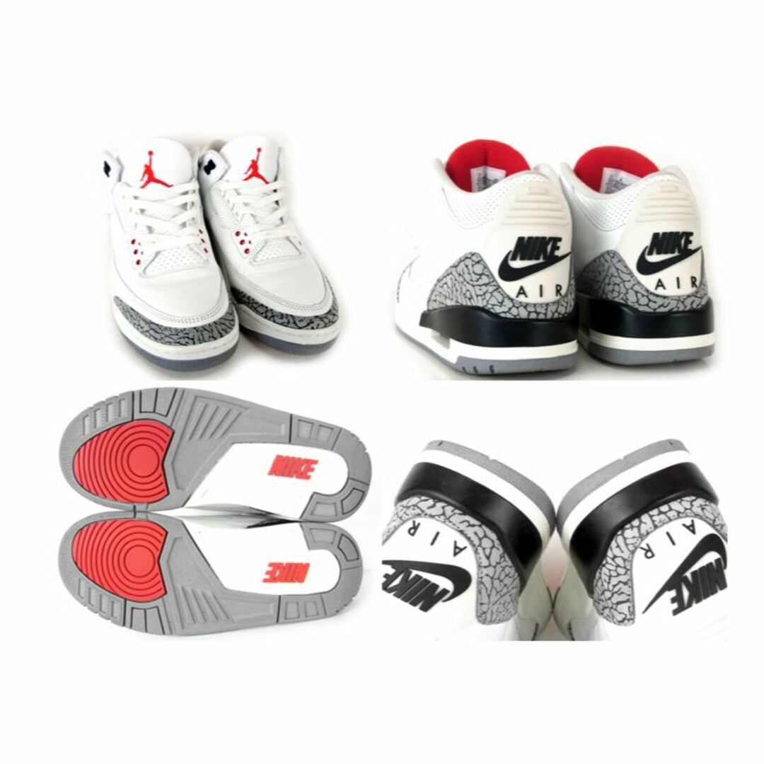 ナイキ NIKE ■ 【 AIR JORDAN 3 RETRO White Cement Reimagined DN3707 100 】 エア ジョーダン 3 レトロ ホワイト セメント リイマジント スニーカー f19203