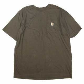 カーハート(carhartt)の美品 カーハート ワークウェア Tシャツ カットソー 半袖 K87 XL(Tシャツ(半袖/袖なし))