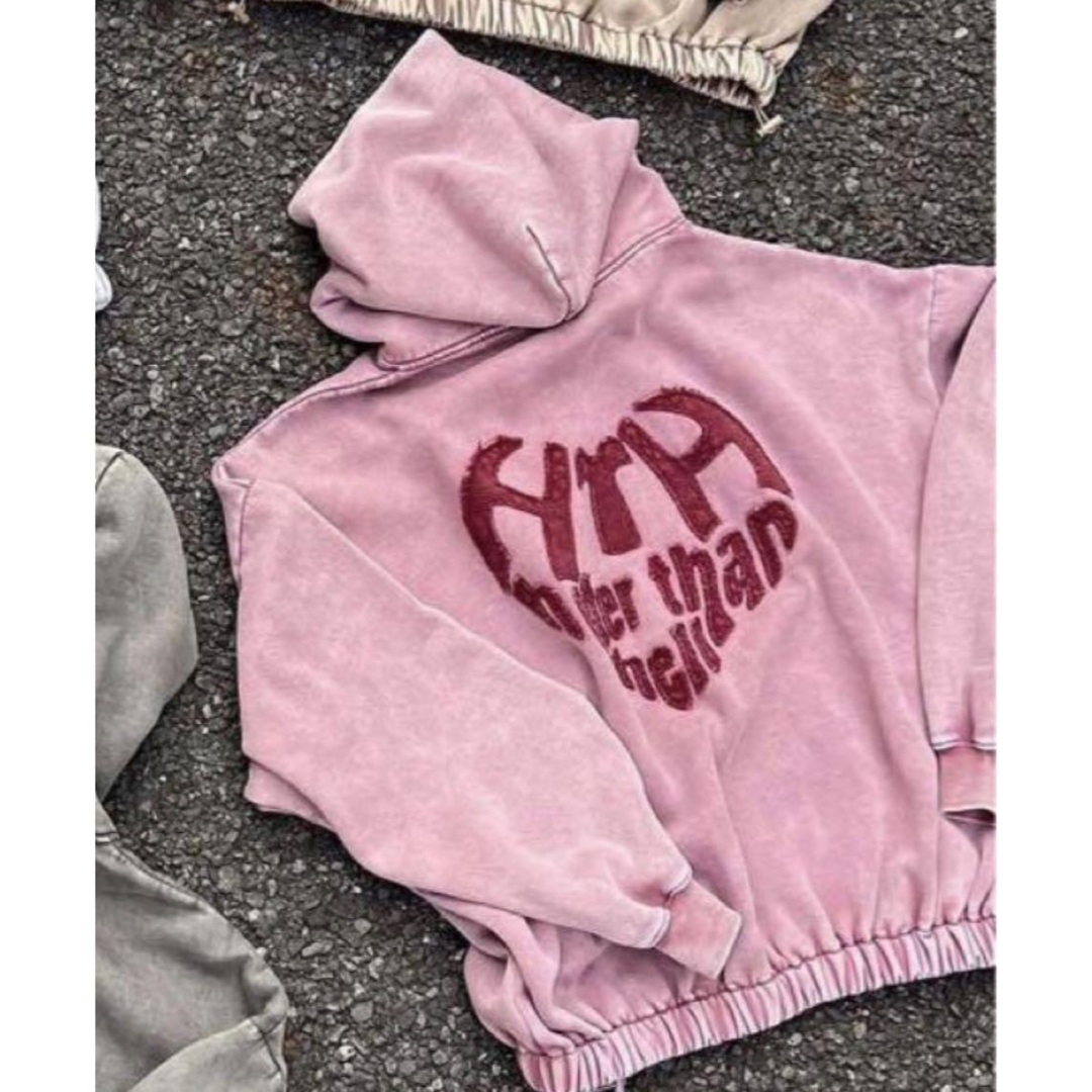 HTH vintage like Heart Logo Hoodie ボルドーの通販 by sumomo shop