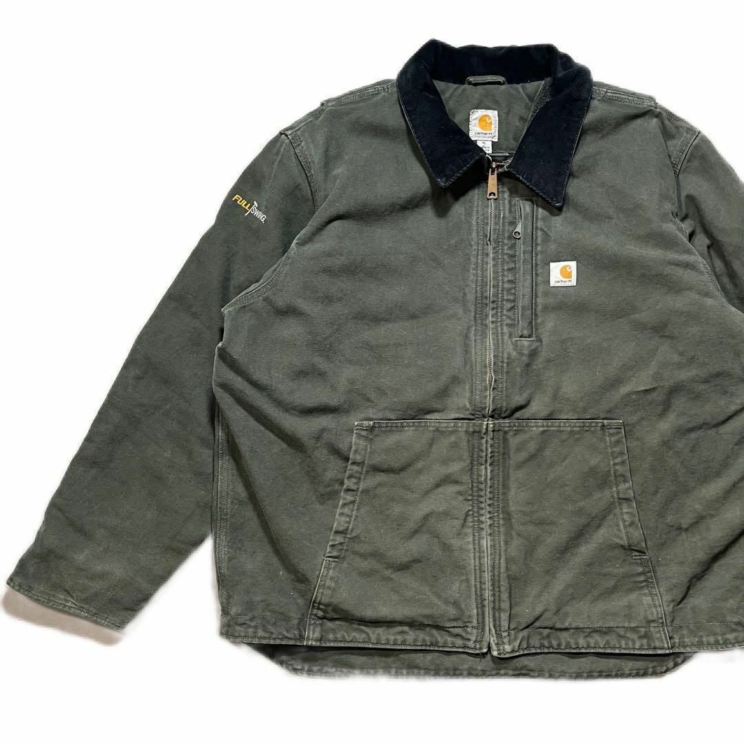 【Carhartt】カーハート ダックジャケット モスグリーン ワークウェアのサムネイル