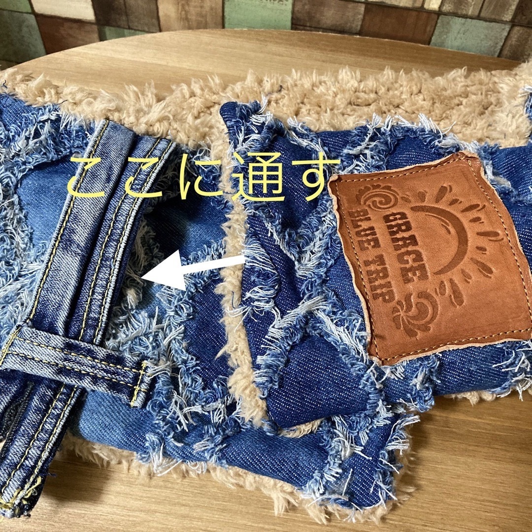 デニムマフラー❤︎ハンドメイド ハンドメイドのハンドメイド その他(その他)の商品写真