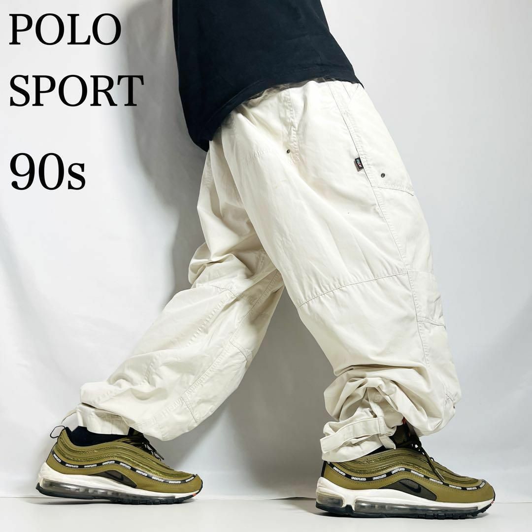 【POLO SPORT】ポロスポーツ ホワイトカーゴパンツ テック90s