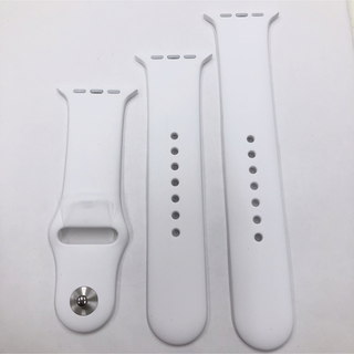 アップルウォッチ(Apple Watch)のアップルウォッチ 44.45mm用 白 Apple Watch スポーツ(その他)