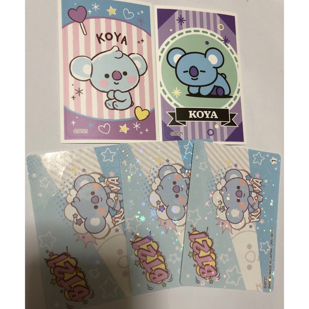 BT21(ビーティーイシビル)のBT21 KOYA ステッカーセット エンタメ/ホビーのコレクション(ノベルティグッズ)の商品写真