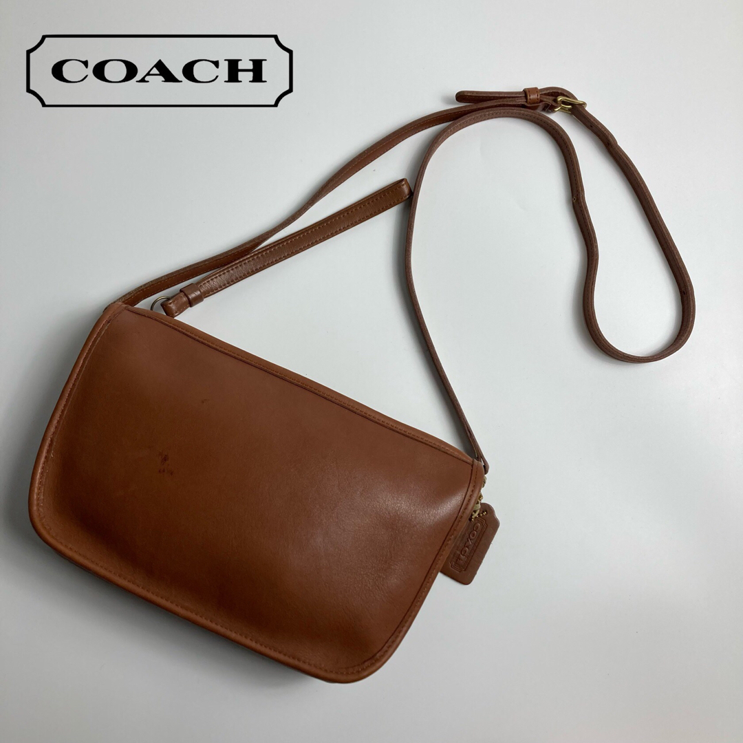 【希少】 COACH コーチ ショルダーバッグ レザー ブラウン オールドコーチ