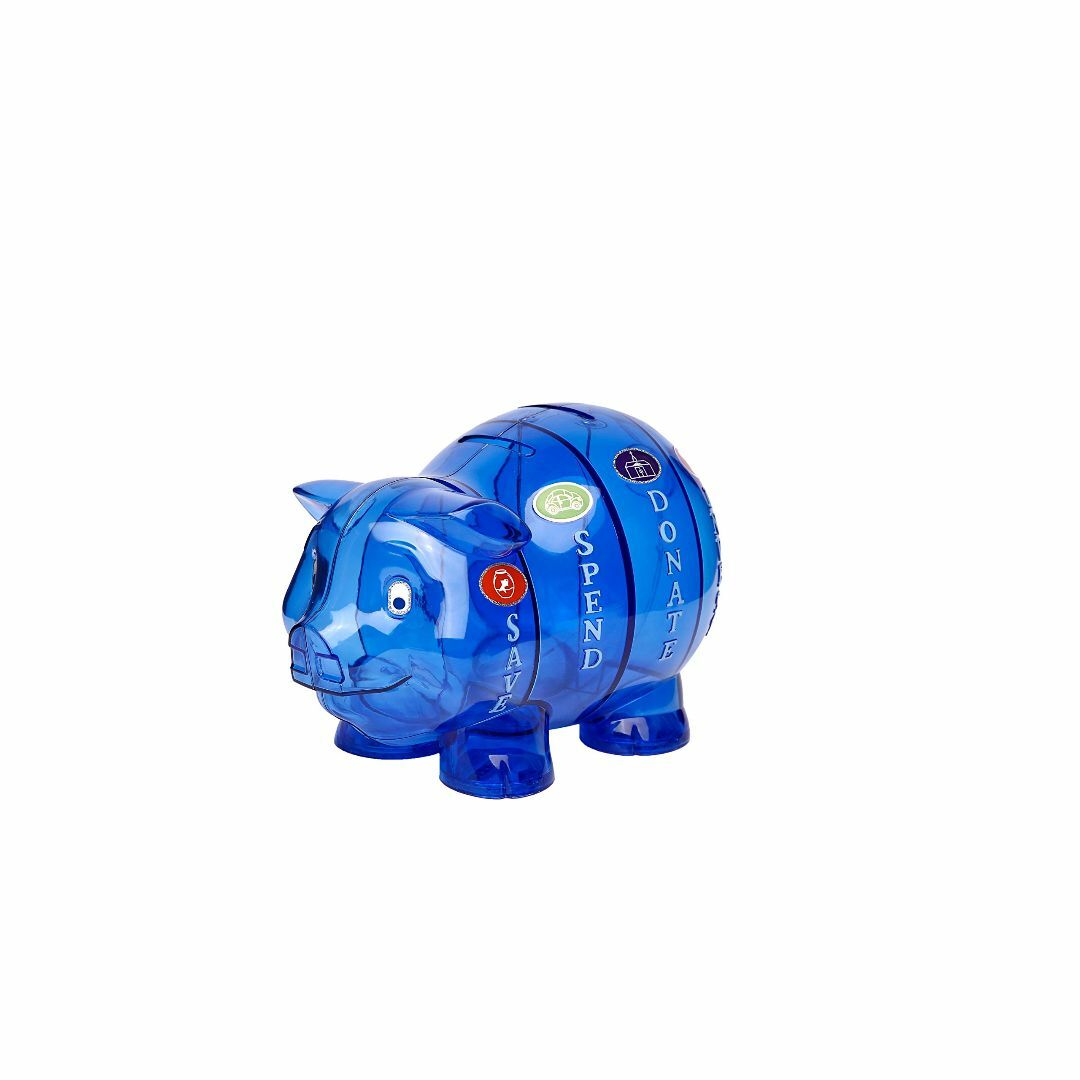 【色: Blue】Piggy Bank, ピギーバンク , 貯金箱 子供金融教育