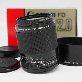 キヤノン(Canon)の■ほぼ新品■ CANON FD 100mm F2(レンズ(単焦点))