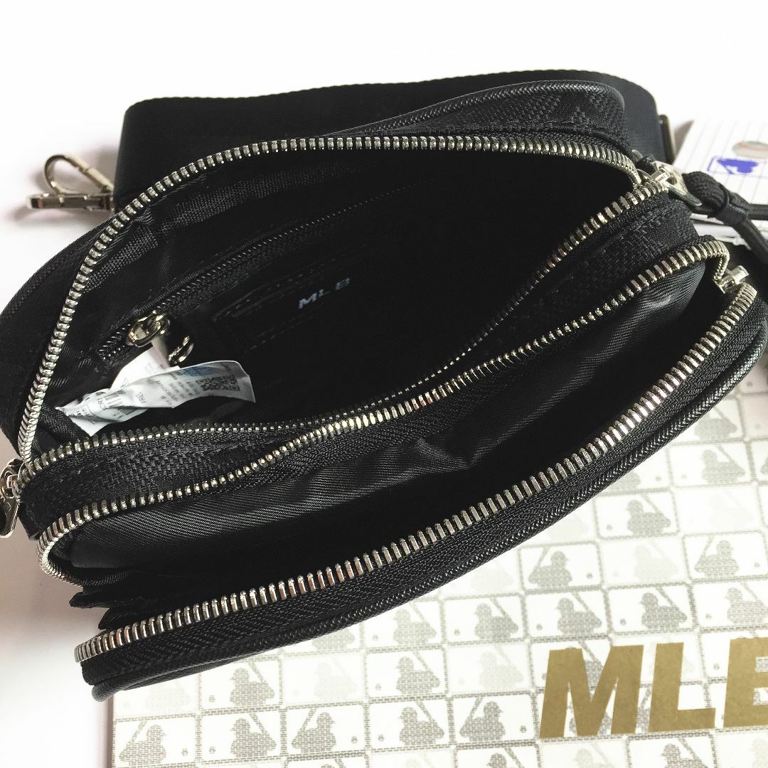 MLB(メジャーリーグベースボール)のMLB KOREA ショルダーバッグ ボディーバッグ NYロゴ ブラック  レディースのバッグ(ショルダーバッグ)の商品写真