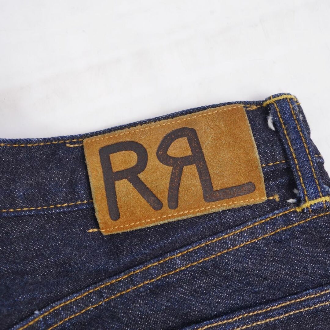 RRL(ダブルアールエル)の美品 ダブルアールエル RRL パンツ デニムパンツ ジーンズ ストレート セルビッチ ボトムス メンズ 30×30 インディゴブルー メンズのパンツ(デニム/ジーンズ)の商品写真