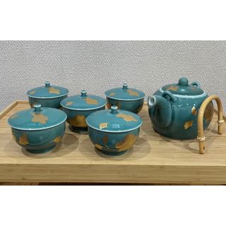 ▼【廃盤商品】白山陶器　青磁　丸紋小鉢セット