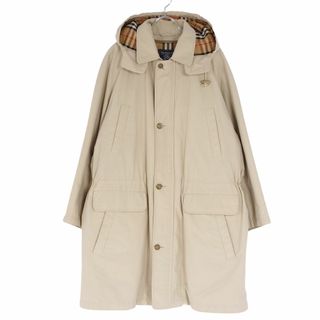 バーバリー(BURBERRY)のVintage バーバリー Burberrys コート フーディー ジップアップ ダウンライナー付き アウター メンズ L ベージュ(その他)