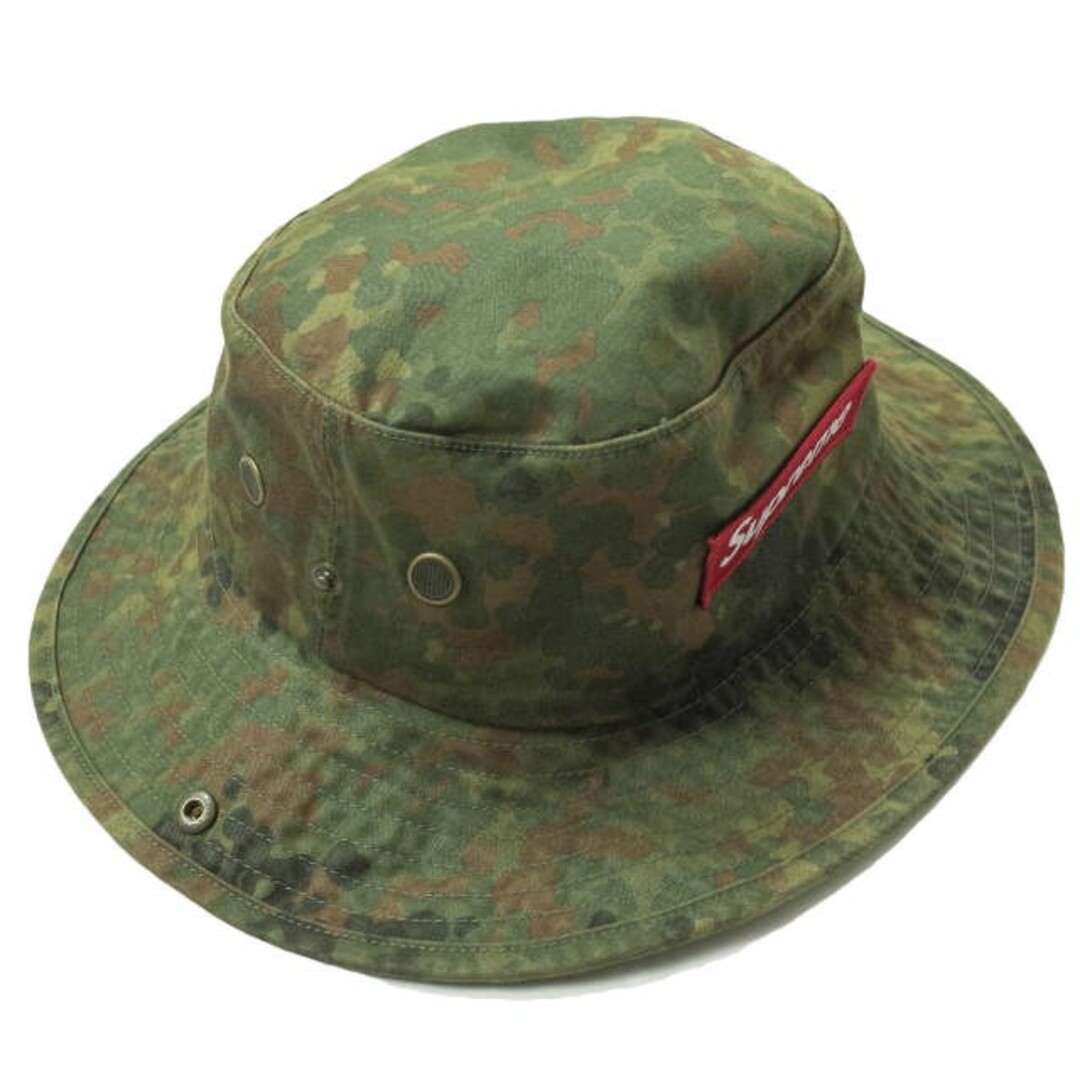 SUPREME シュプリーム 23AW Military Boonie ミリタリーブーニー M/L Flecktarn Camo WEEK1 ボックスロゴ バケットハット 帽子【新古品】【SUPREME】約60-62cmサイズ備考