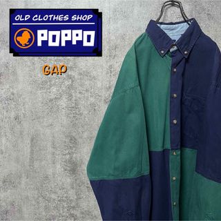 ギャップ(GAP)のオールドギャップGAP☆パネル切替クレイジーパターンシャツ 90s(シャツ)