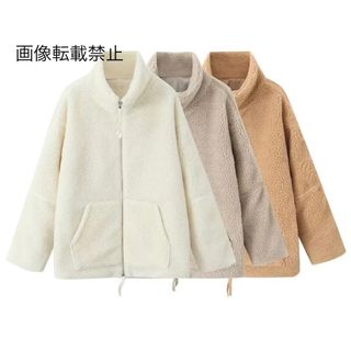🤎10月新作🎻12532◆3color ボア フリース ジャケット(毛皮/ファーコート)