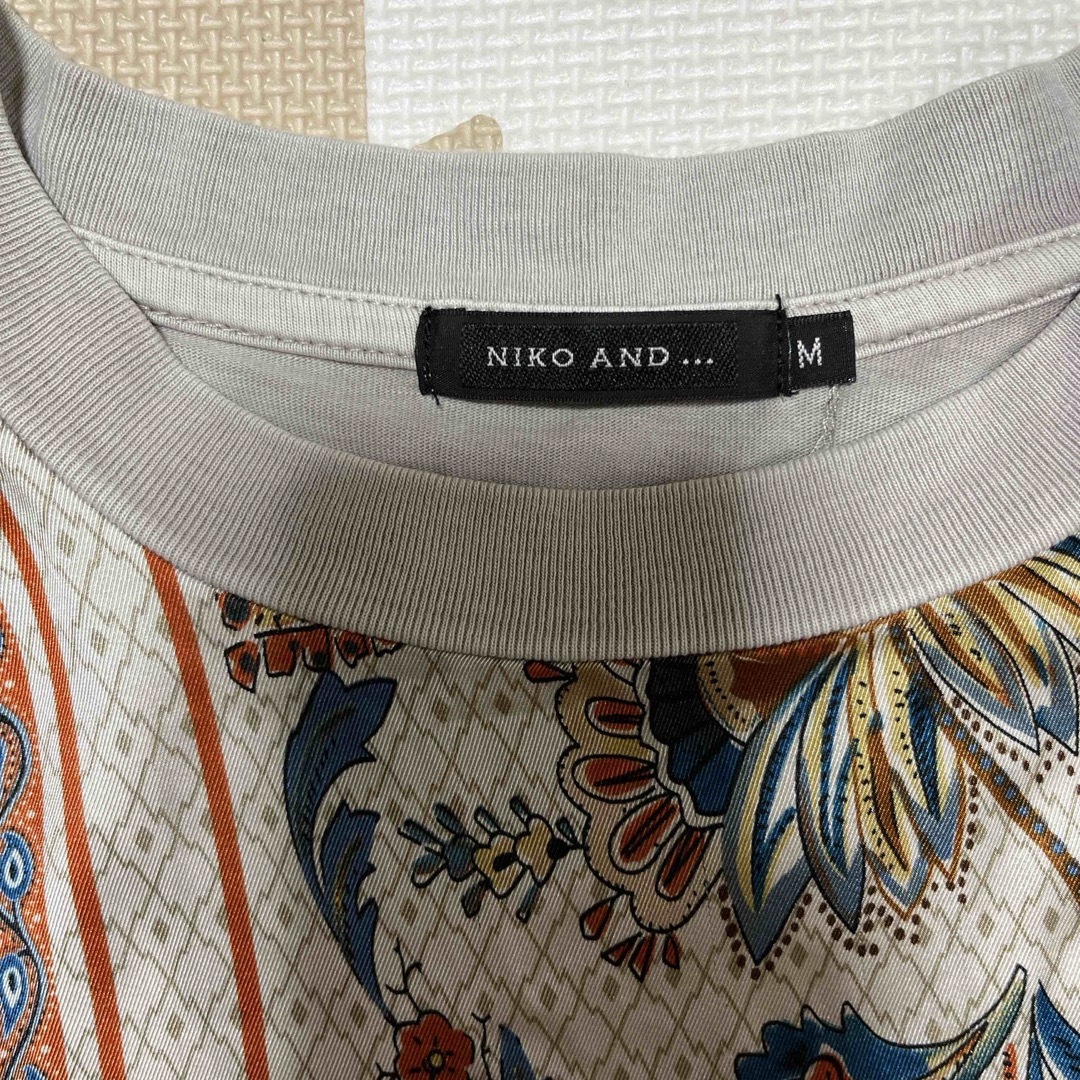 niko and...(ニコアンド)の※専用出品※nico and... バンダナ切り替えプルオーバー　メンズM メンズのトップス(Tシャツ/カットソー(七分/長袖))の商品写真