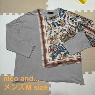 ニコアンド(niko and...)の※専用出品※nico and... バンダナ切り替えプルオーバー　メンズM(Tシャツ/カットソー(七分/長袖))