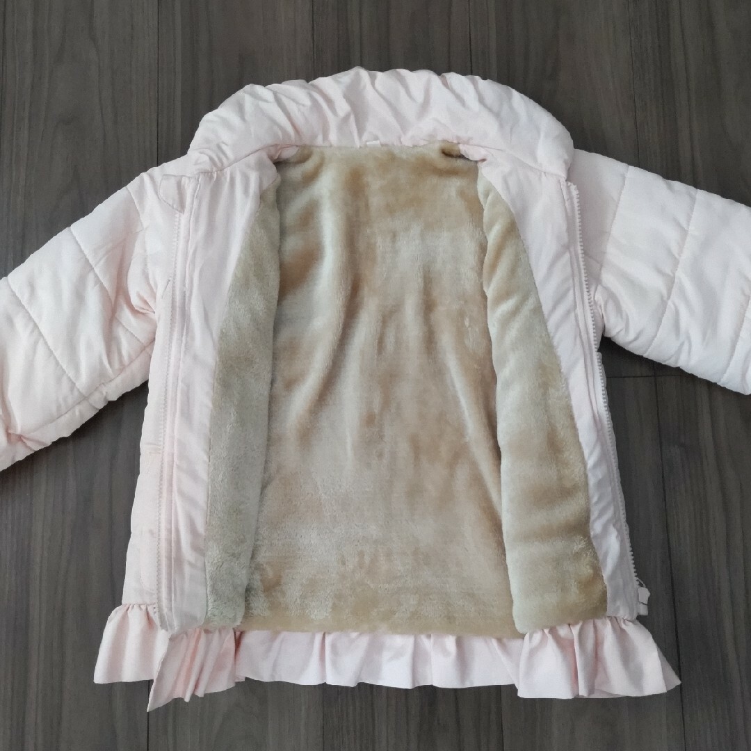 ジャンパー ピンク リボン１２０ キッズ/ベビー/マタニティのキッズ服女の子用(90cm~)(ジャケット/上着)の商品写真