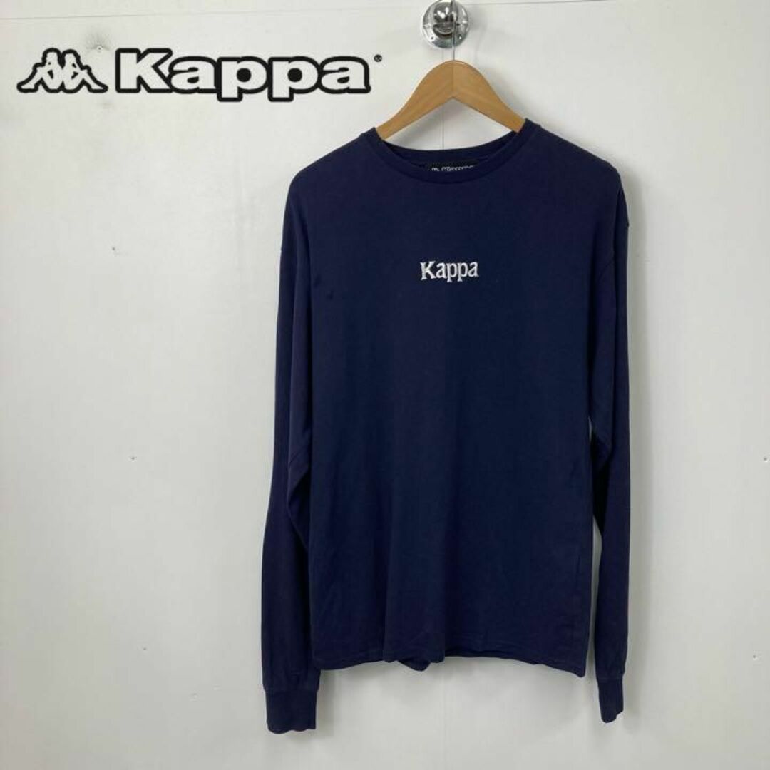 デッドストック KAPPA ブルー 長袖 フットボールTシャツ