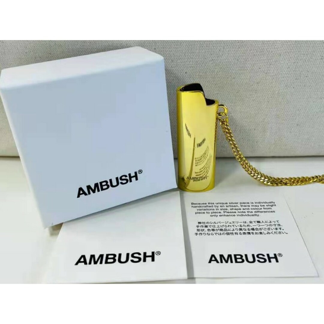 アンブッシュ AMBUSH ライターケース ネックレス ゴールド