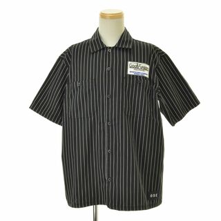 【GOODSPEEDequipmet】ストライプワークシャツ半袖シャツ(シャツ)