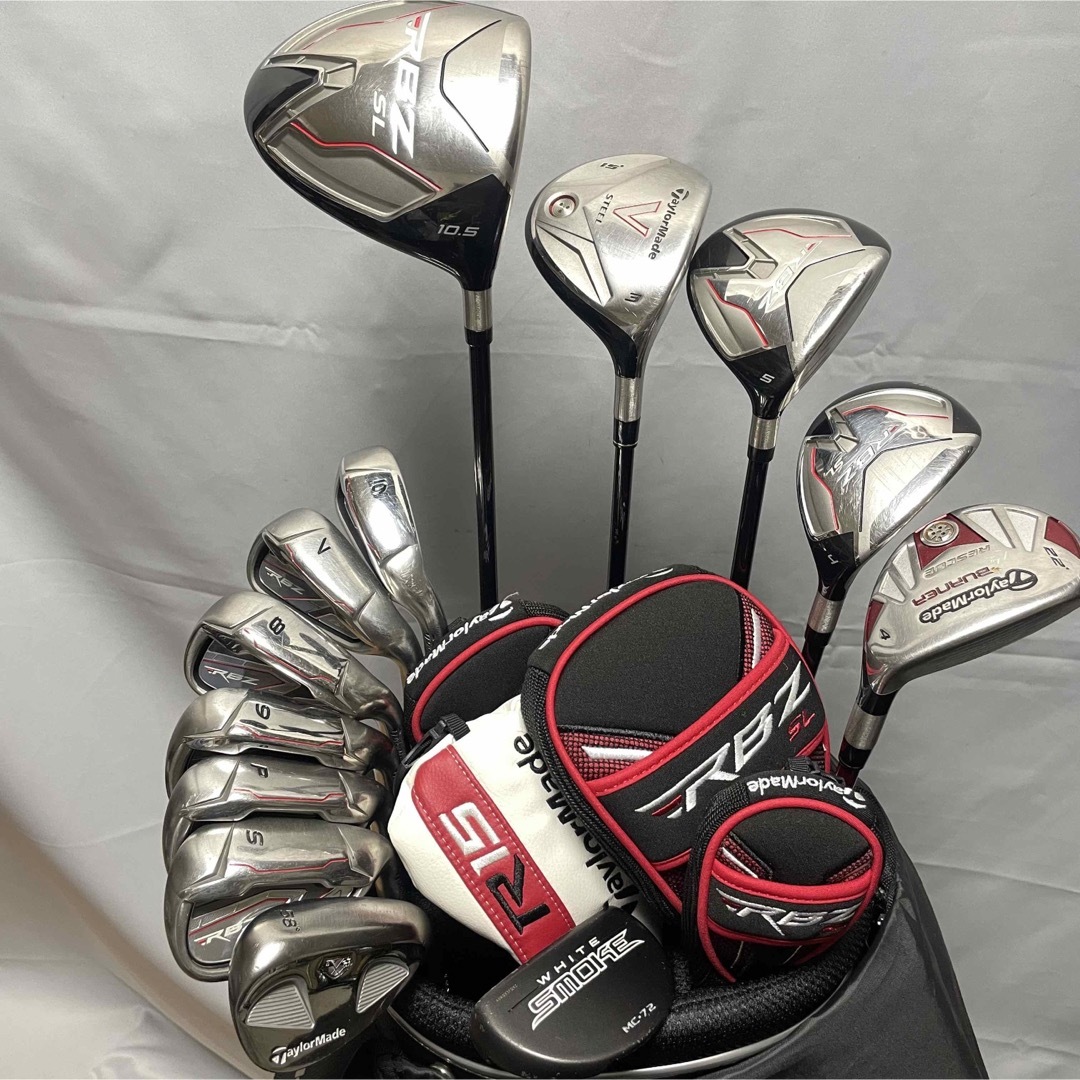 テーラーメイド　RBZ SL他　メンズ　ゴルフクラブセット　13本　バッグ付　S