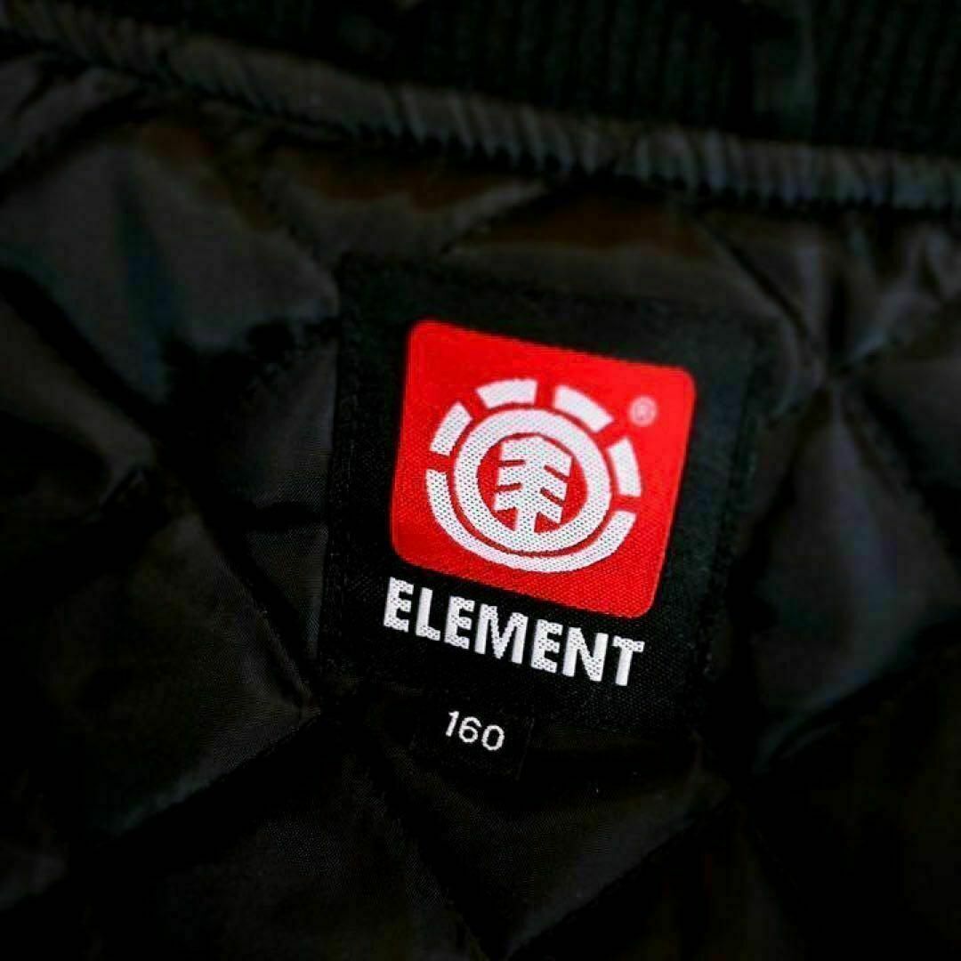 秋冬【エレメント】ELEMENTビッグ バックロゴ ジャケット キルティング 黒69身幅