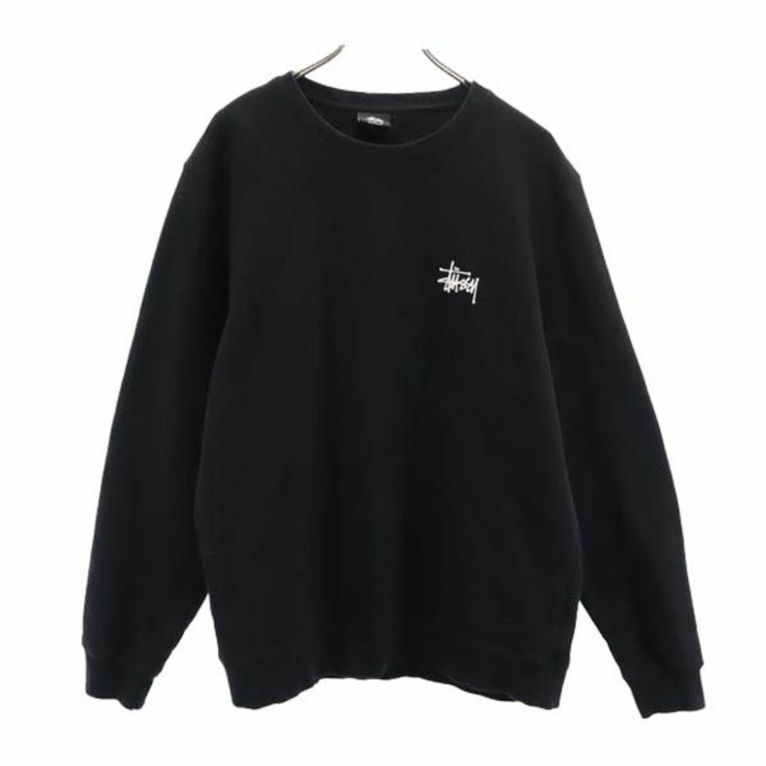 STUSSY - ステューシー スウェット M ブラック STUSSY ロゴバック ...